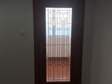 O vidro decorativo arquitetónico da porta de Inteiror, limpa os painéis de vidro chanfrados da porta