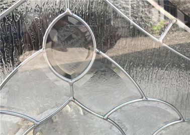 Vidro decorativo moderado flutuador do painel para a borda lisa da porta arquitetónica