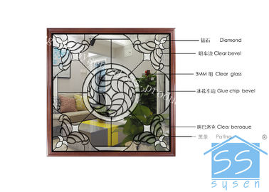 Painéis decorativos moderados dobro do vidro de janela, vidro de janela preto da casa da pátina