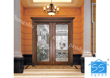 Único vidro decorativo principal redondo do painel para a porta de entrada baixo E 3.2m moderados
