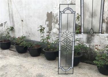 Placas de vidro da porta preta da pátina, placas de vidro decorativas da resistência do calor/ruído