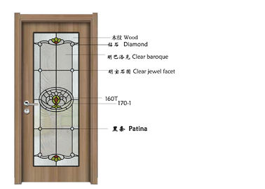 Vidro geado decorativo da parede arquitetónica, vidro de janela modelado 1.6-30 milímetros de espessura