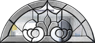 Vidro modelado decorativo da porta/janela, bronze/níquel/painéis de vidro decorativos da pátina