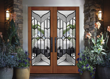 Vidro decorativo colorido da porta, zinco do espaço livre/pátina/níquel de vidro contínuos