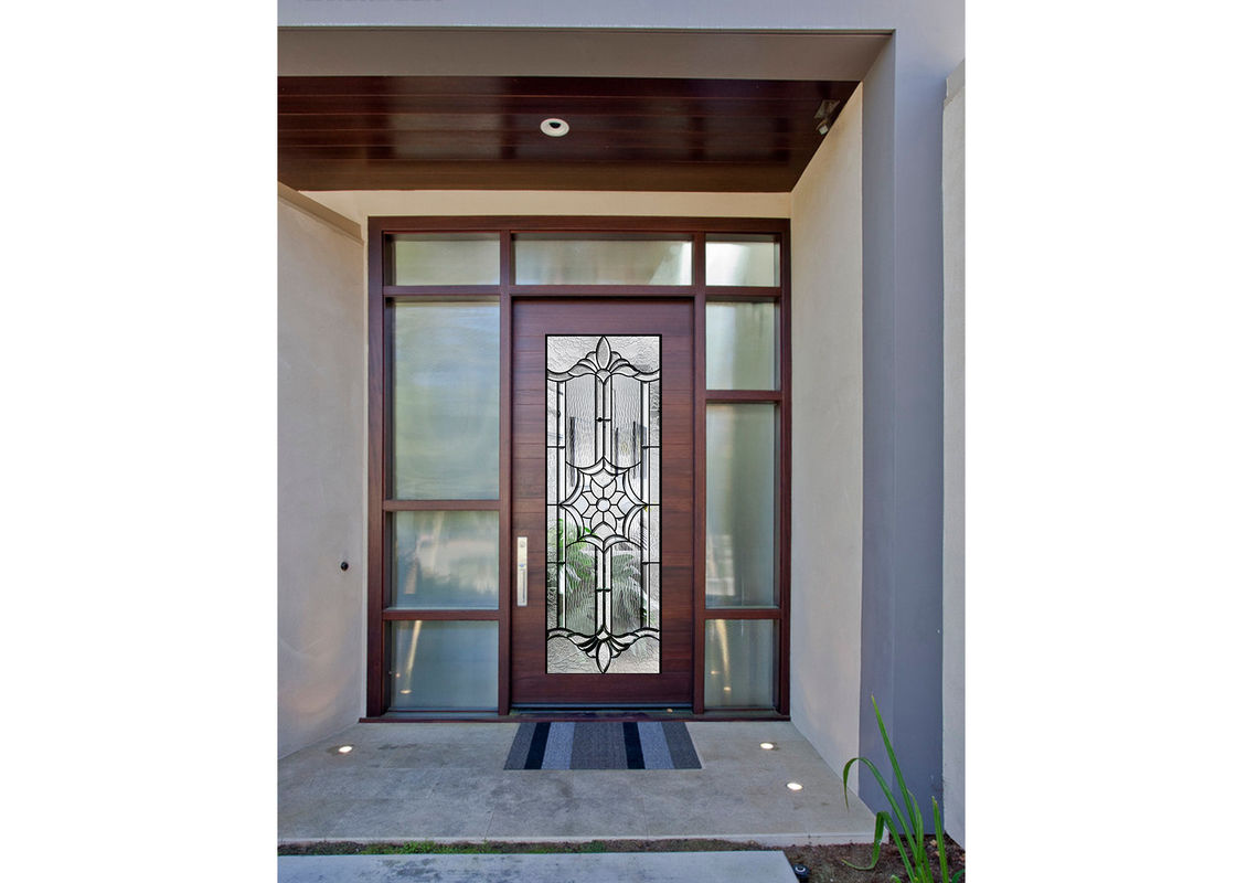 Vidro decorativo do painel da luz lateral, painéis arquitetónicos da porta do vitral