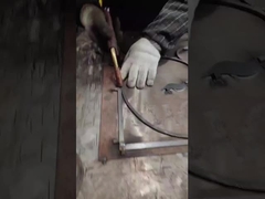 Resistência à erosão / resistência ao fogo Portas de aço quadrado de vidro forjado