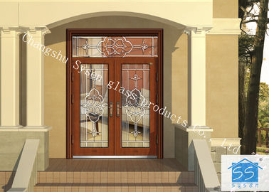 Tipo decorativo isolação sadia do vidro 033 do painel da porta da espessura de 8-25mm