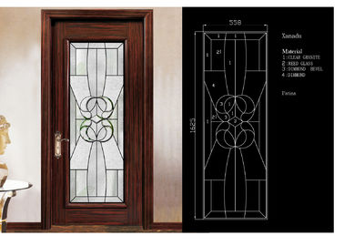 Vidros matizados do vidro 3mm-19mm do painel da porta tradicional &amp; reflexivos claros decorativo