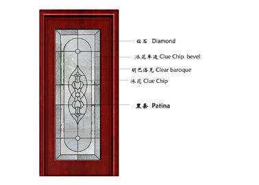 Arte que constrói os painéis decorativos do vidro modelado/painéis decorativos para portas